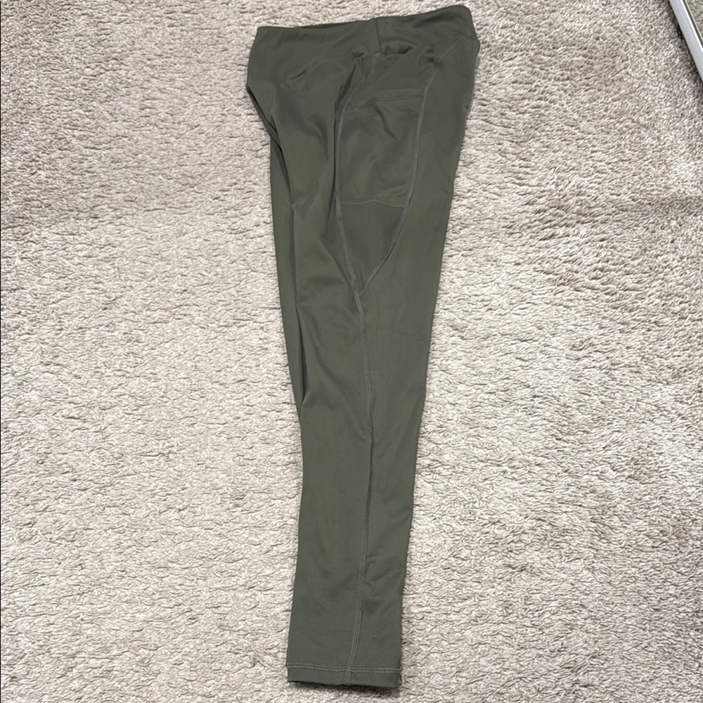 Green High-Waisted Compression Leggings - Picture 5 of 5